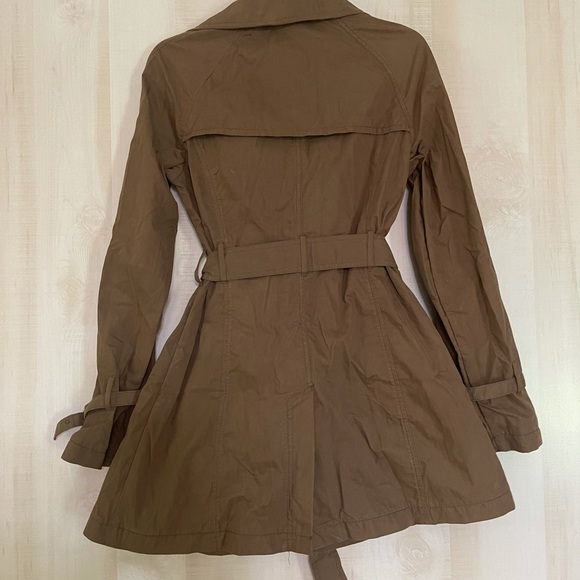 H&M short trench coat brown, size 6 - Picture 8 of 16